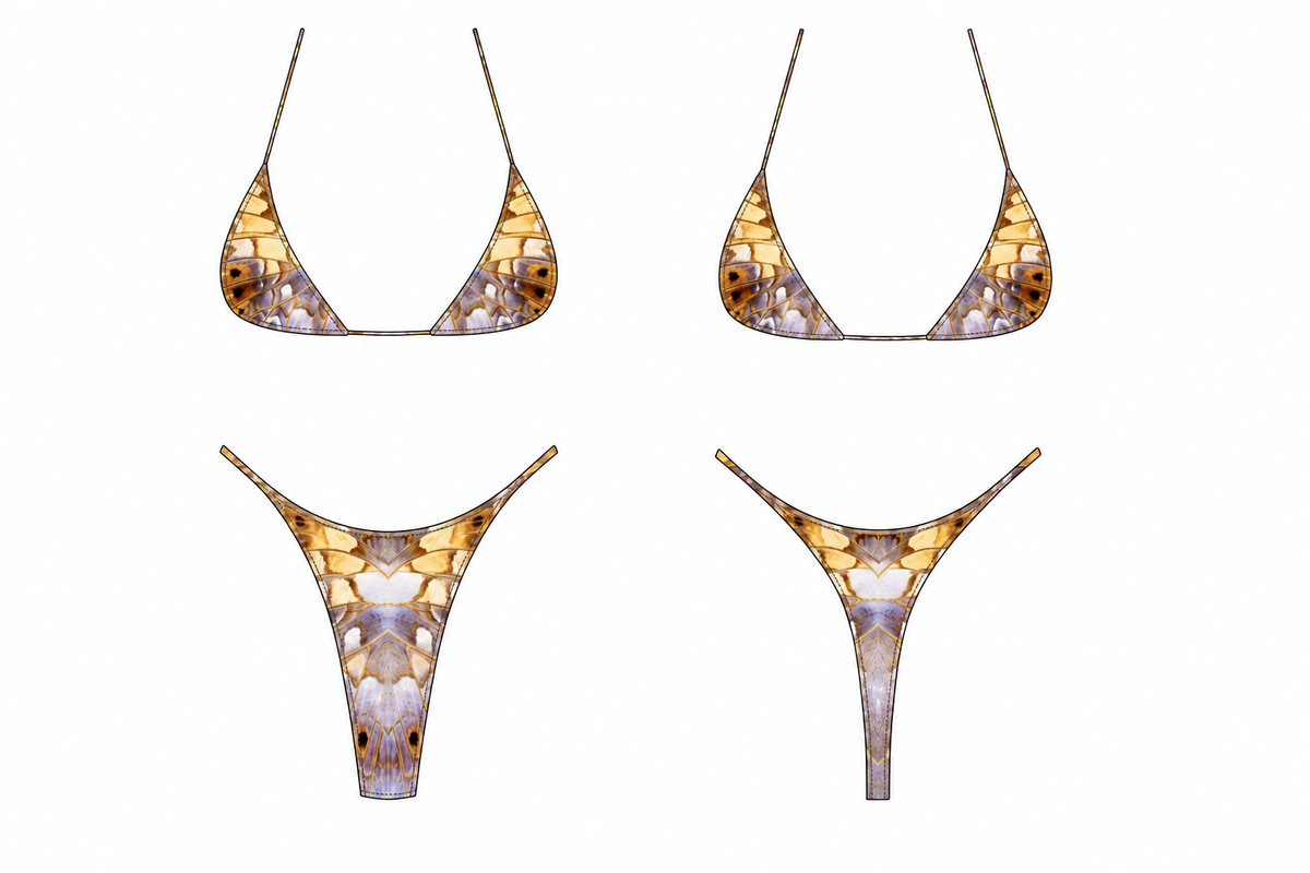 GIGI MICRO ADJUSTABLE BIKINI BOTTOM - WING VIPER NEUTRAL