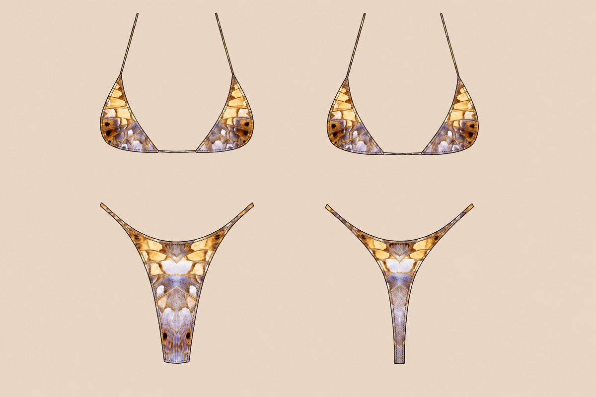 GIGI MICRO ADJUSTABLE BIKINI BOTTOM - WING VIPER NEUTRAL