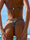 COYOTE RUCHED THONG BOTTOM - LEOPARD