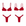 COYOTE PUSH UP BRA - RED