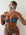 COYOTE ROUCHED THONG BOTTOM - PEACOCK WILD