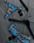 BRAZILIAN BANDEAU TOP - PEACOCK WILD